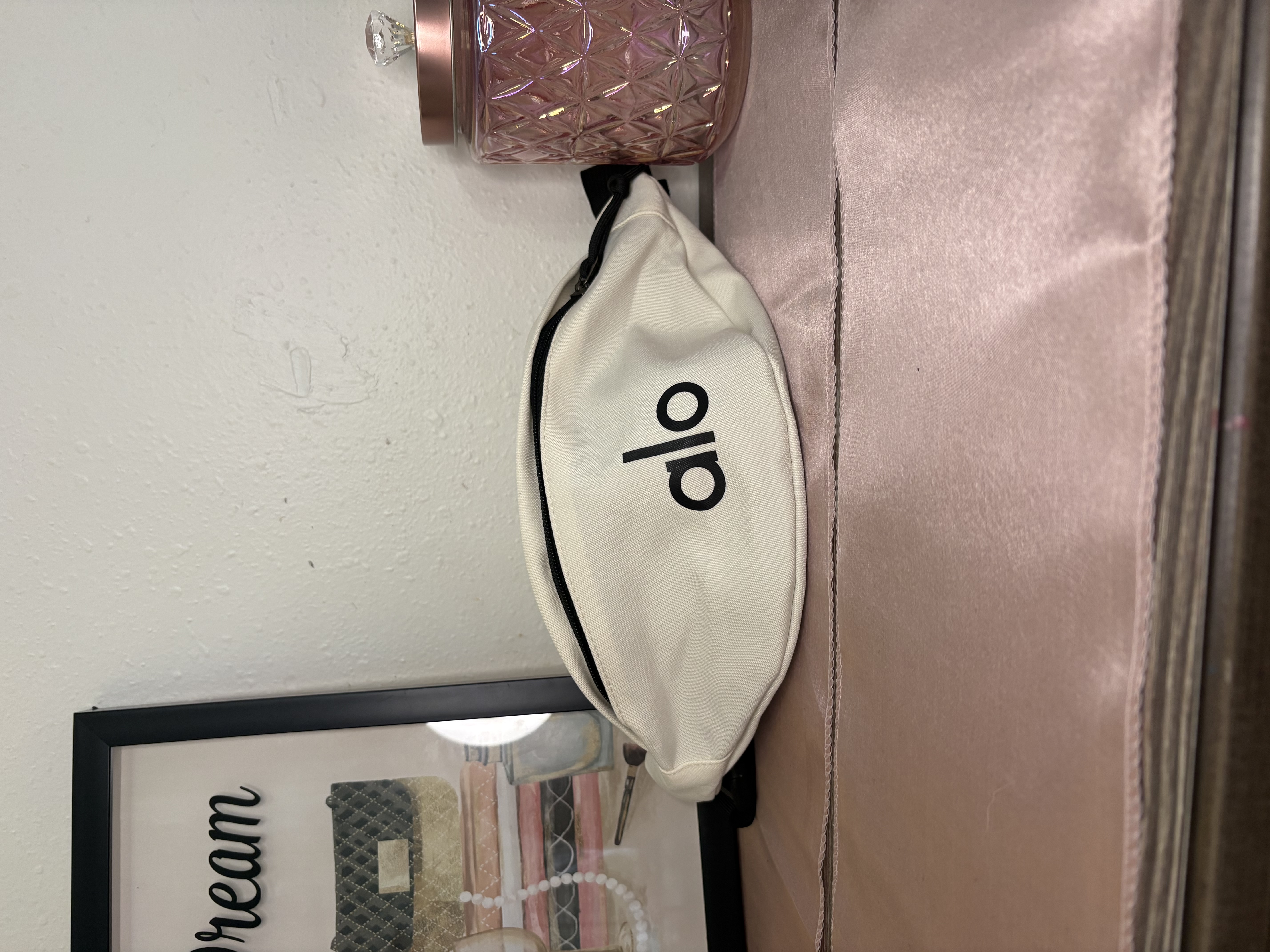 Alo white belt bag
