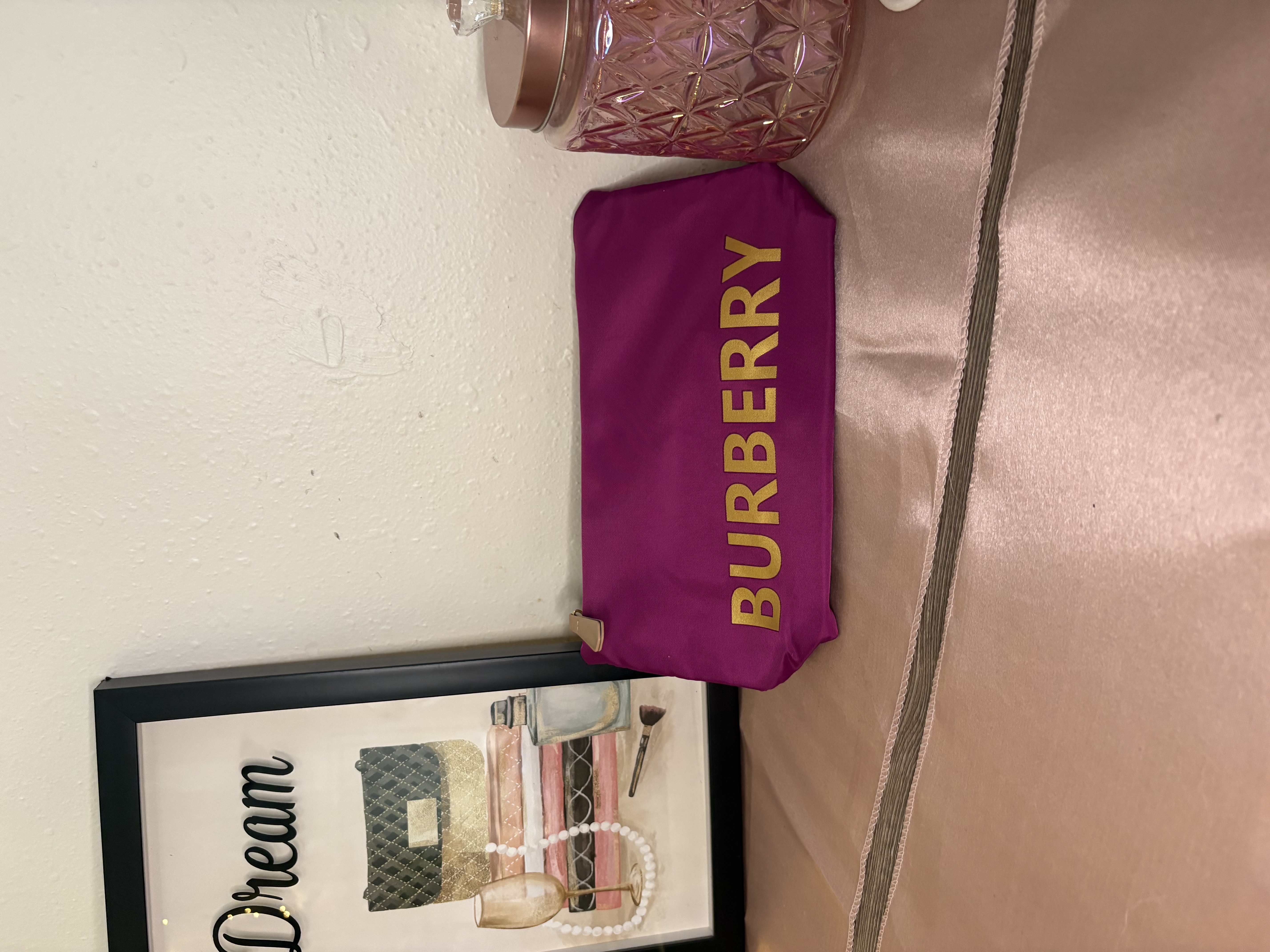 Bb gold make up pouch 
